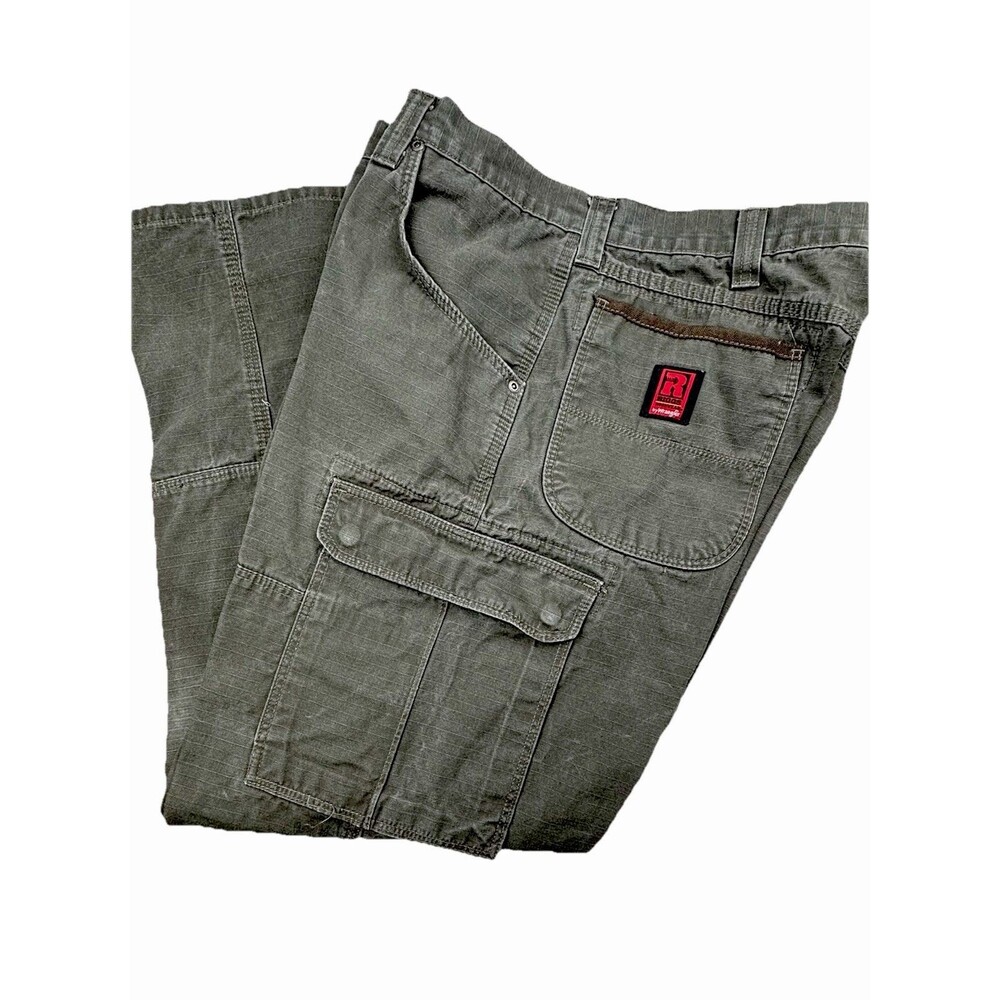 NWOT Men's Ripstop Workwear Utility Cargo Pants 40 x 30 Brown Wrangler